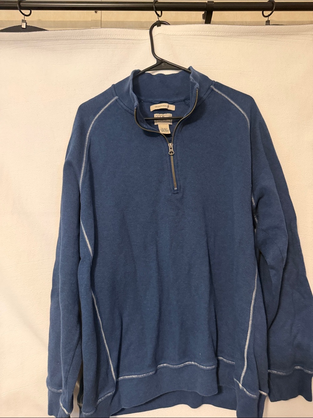 L.L. Bean Men’s Half-Zip Sweater - Blue